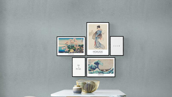 Creëer de look: Fotowand Hokusai - Walljar