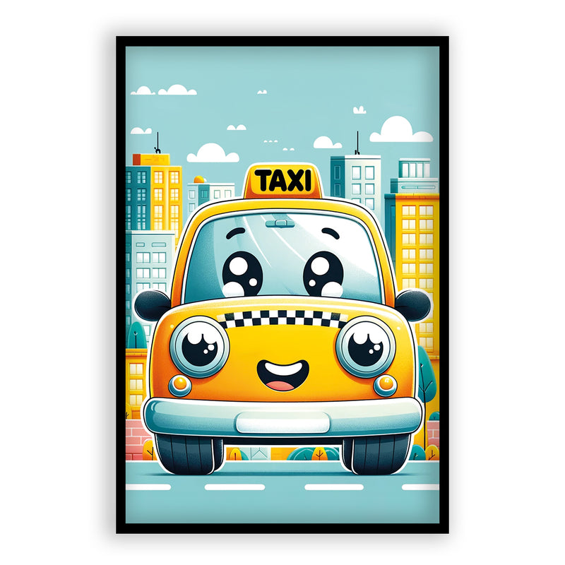 De Gele Taxi Walljar Kinderposter