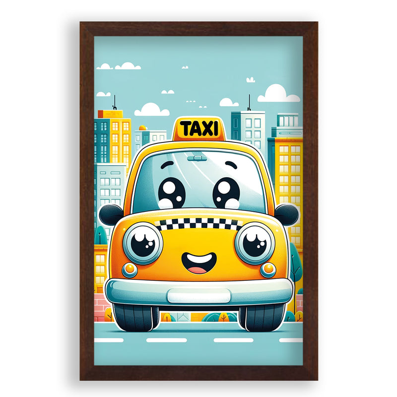 De Gele Taxi Walljar Kinderposter