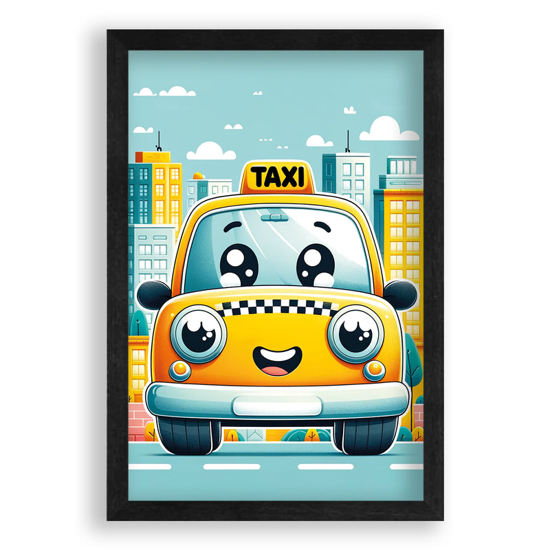 De Gele Taxi Walljar Kinderposter