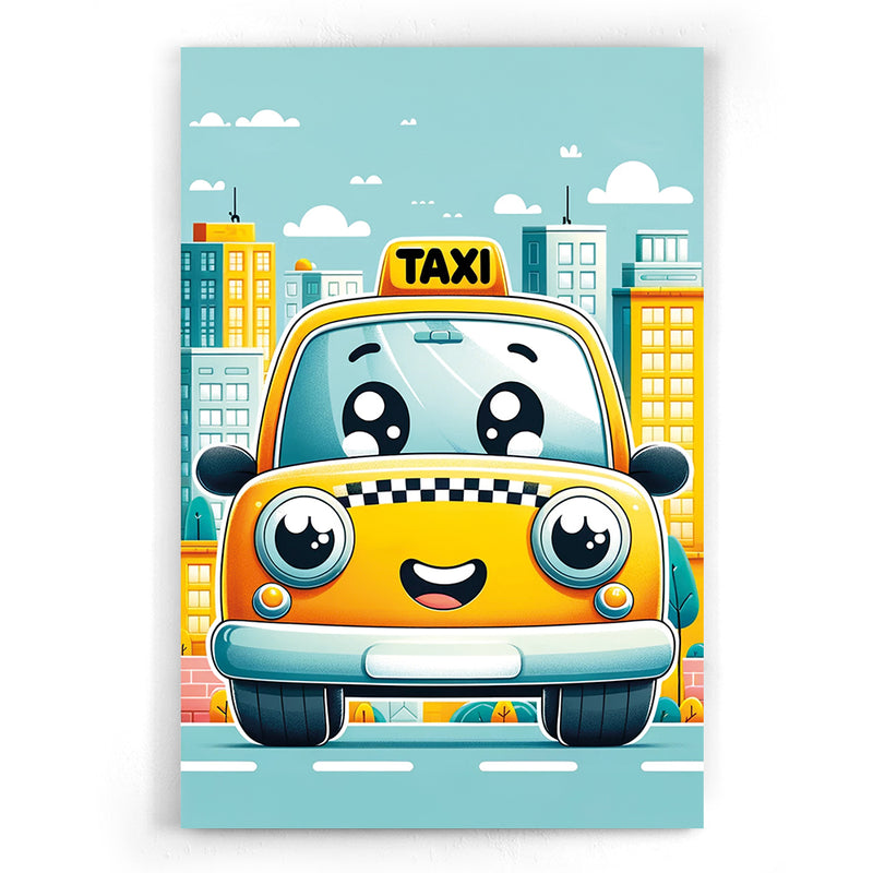 De Gele Taxi Walljar Kinderposter