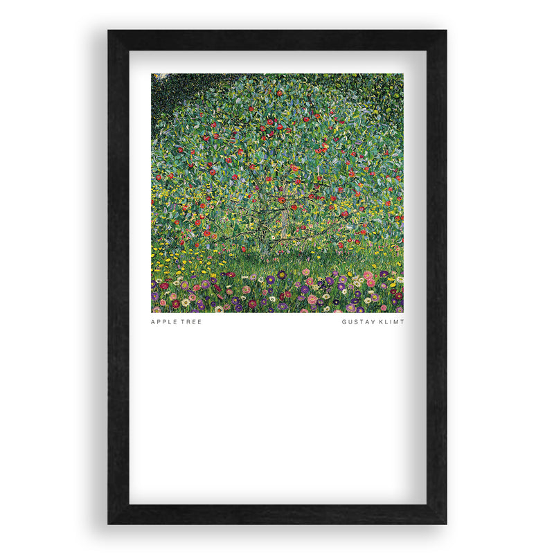 GustavKlimt-AppleTree-Poster-Zwart Eikenhoutenlijst-Walljar