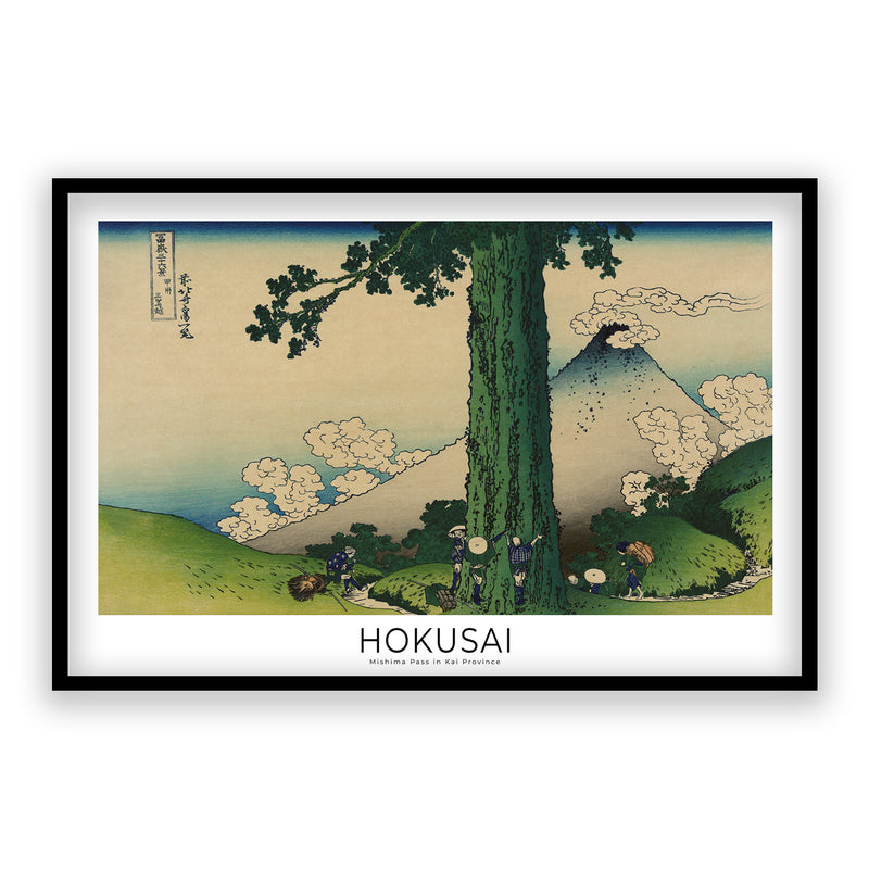 Hokusai - Col Mishima dans la province de Kai