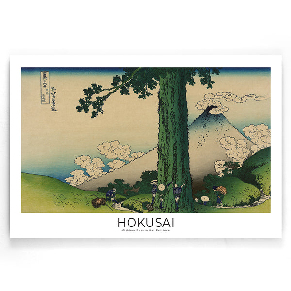 Hokusai - Mishima Pass in Kai Province