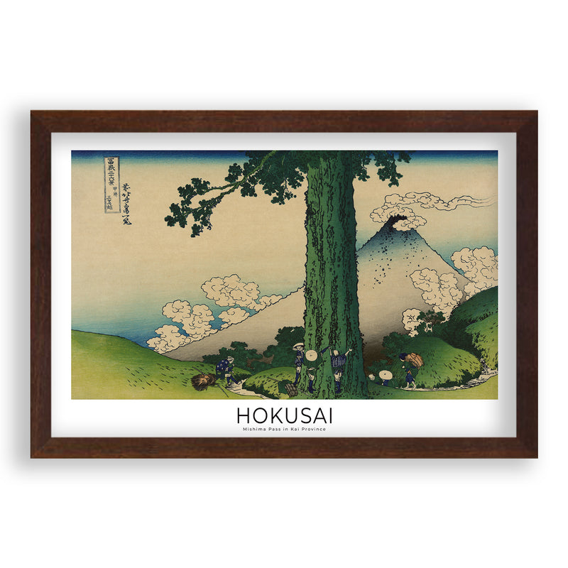 Hokusai - Col Mishima dans la province de Kai