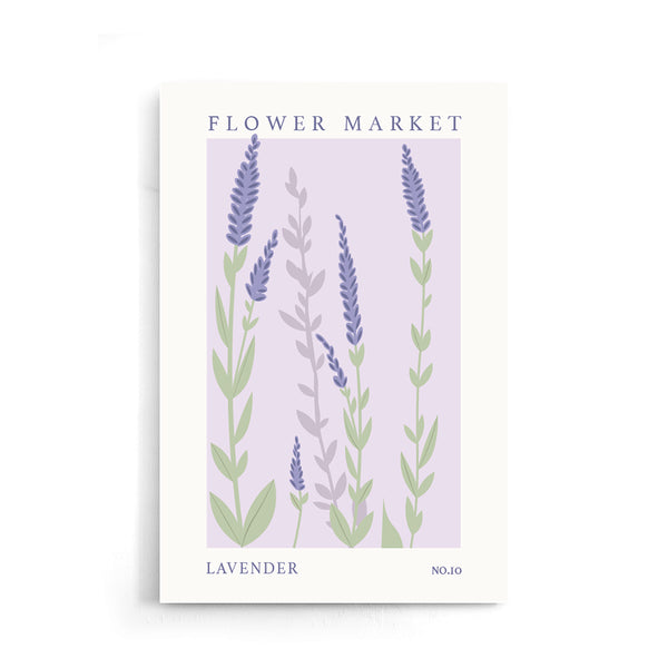 Flower Market Lavender NO.10 | Poster