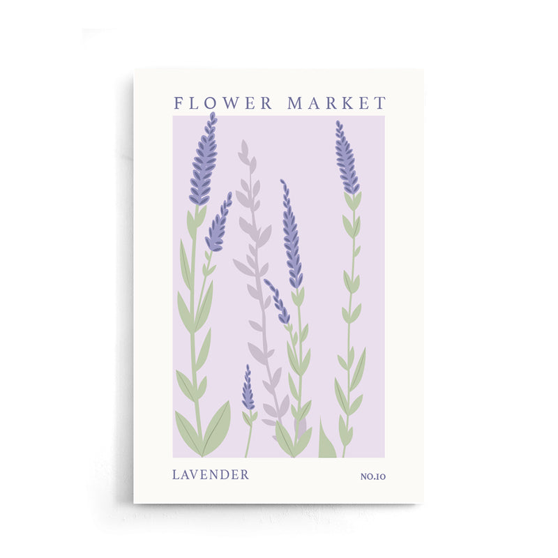 Flower Market Lavender NO.10 | Poster