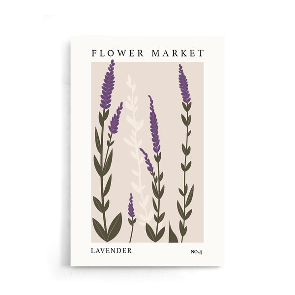 Flower Market Lavender NO.4 | Poster