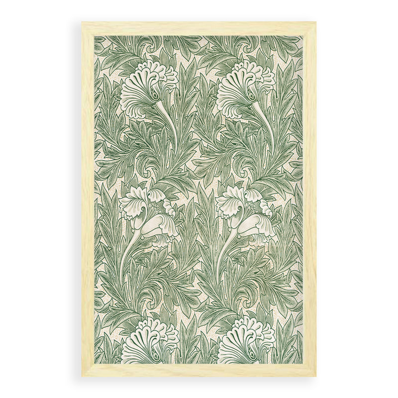 William Morris - Tulipe - Sans Bord Blanc