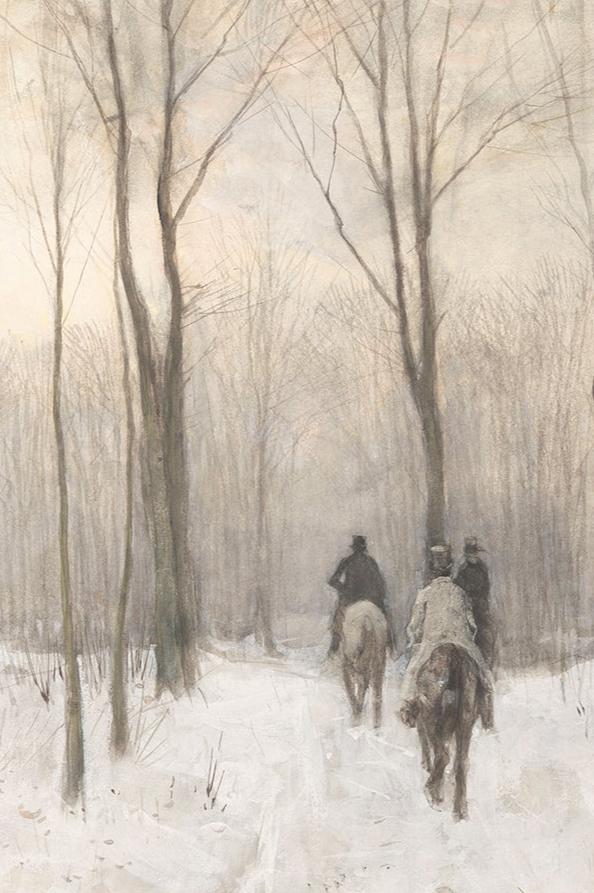 Paardentoch in Winter