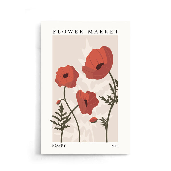 Flower Market Poppy NO.1 | Poster 