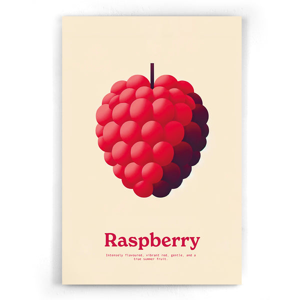 Raspberry fruit Poster Walljar
