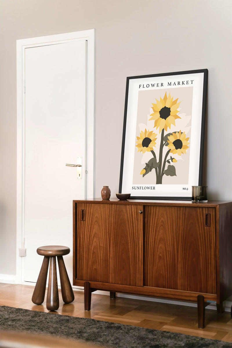 Flower Market Sunflower NO.3 | Mockup Poster | Poster