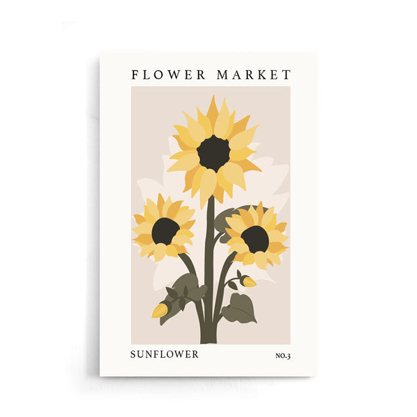 Flower Market Sunflower NO.3 | Poster