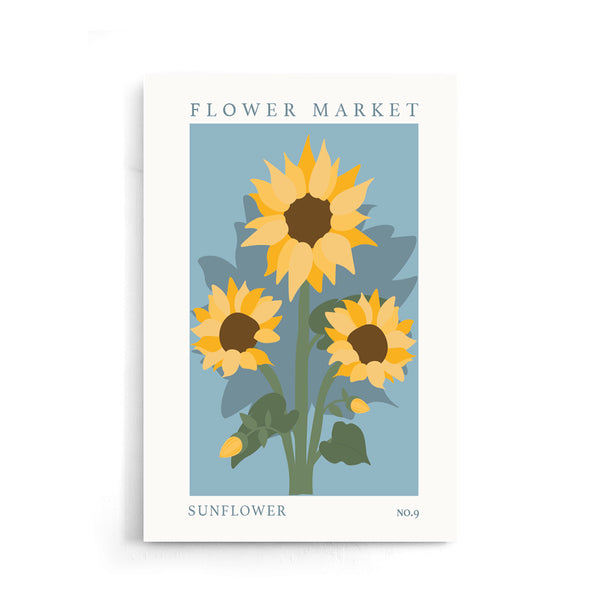 Flower Market Sunflower NO.9 | Poster