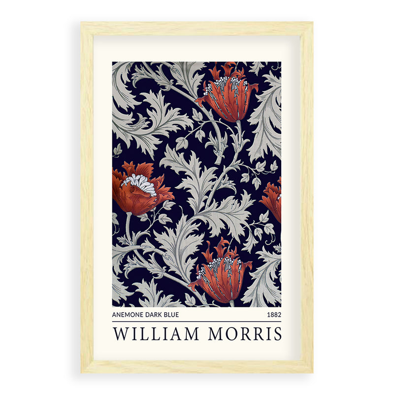 William Morris - Anémone Bleu Foncé