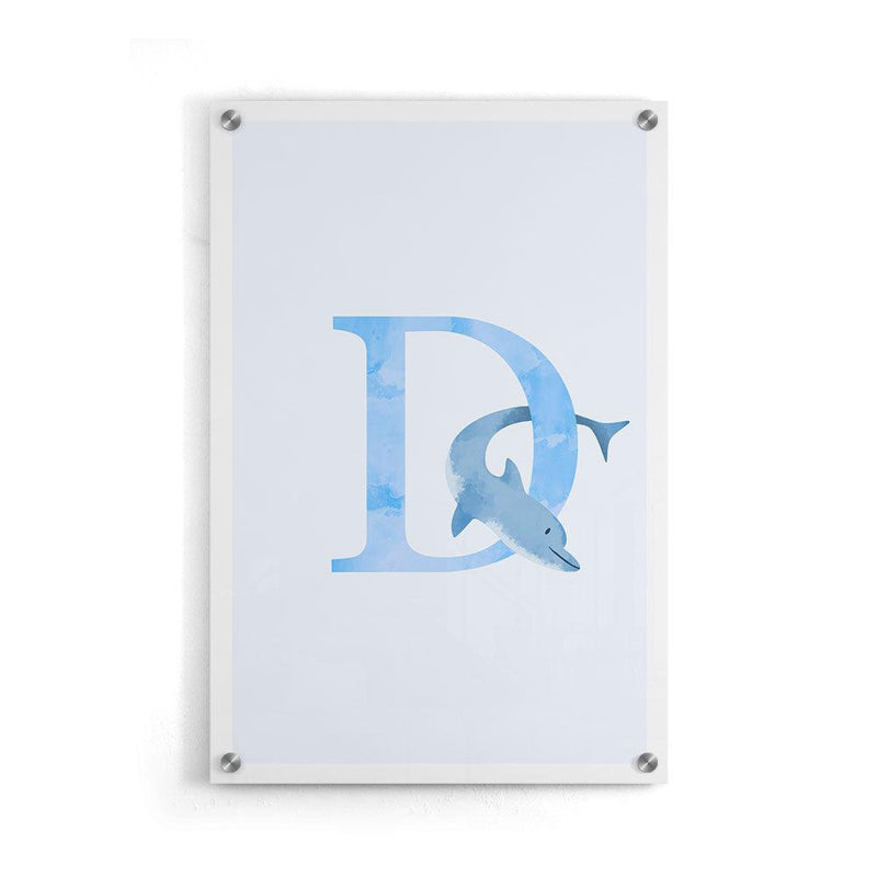 dolfijn alfabet poster