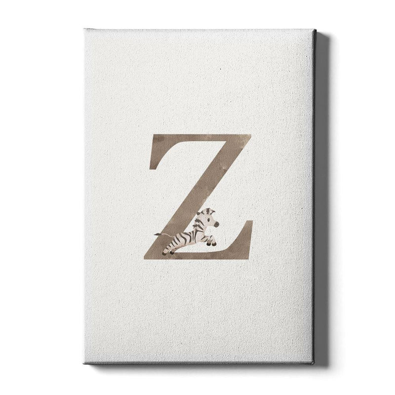 Zebra alfabet poster