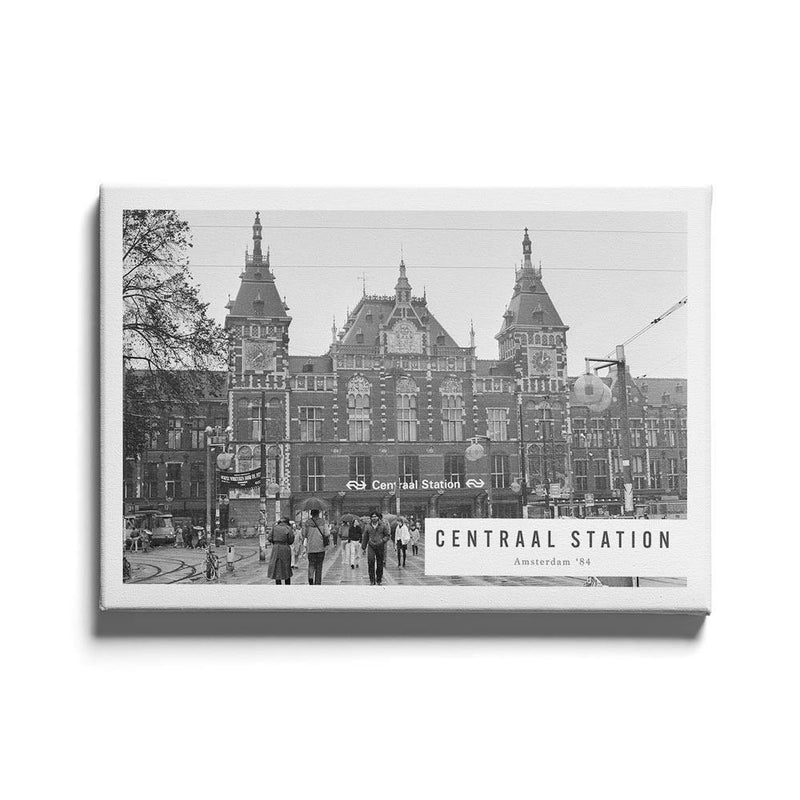 Amsterdam Centraal station '84 canvas