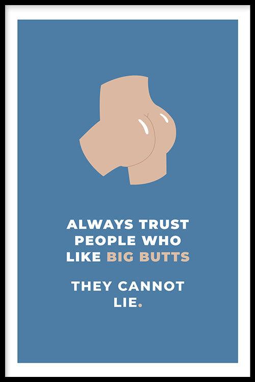 Big butts poster