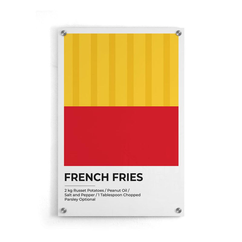 French Fries Abstract - Walljar
