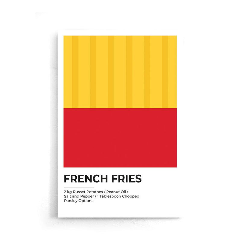 French Fries Abstract - Walljar