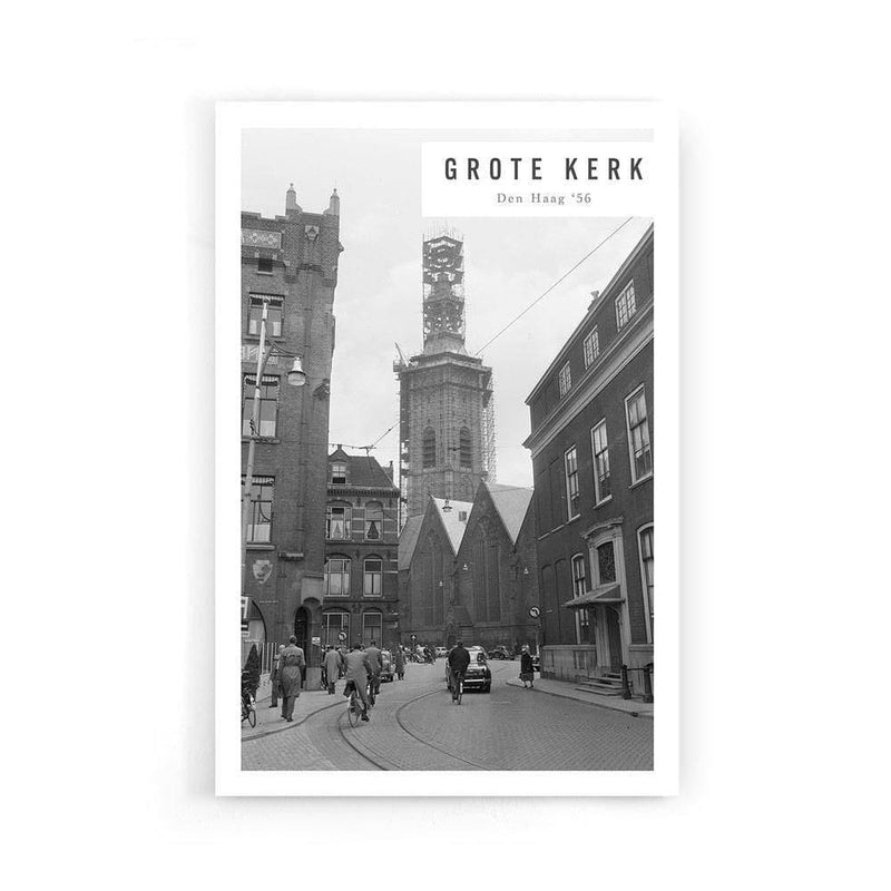 Grote kerk Den Haag '56 op poster