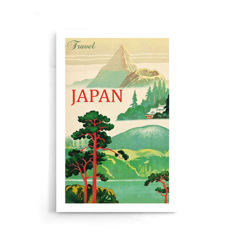 Japan Landschap Vintage - Walljar