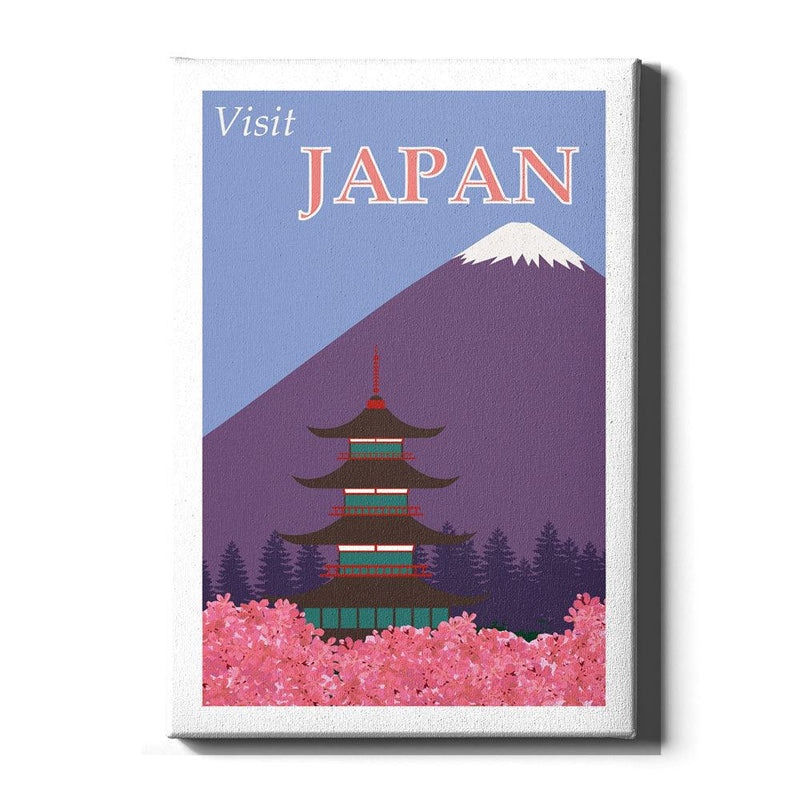 Japan Roze Tempel - Walljar