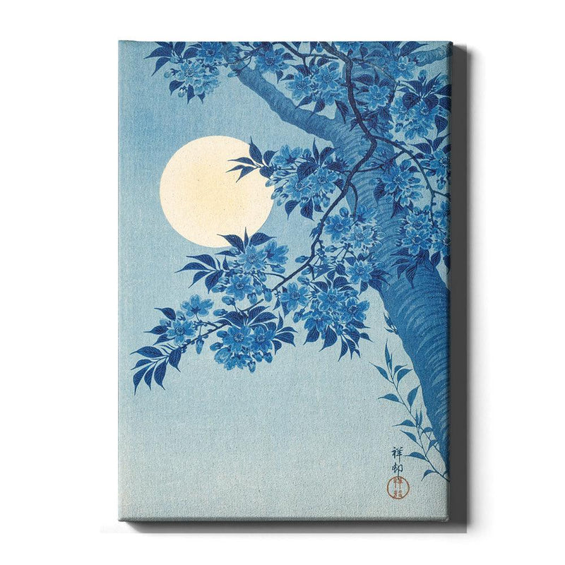 Ohara Koson - Blossoming Cherry On A Moonlight Night - Walljar