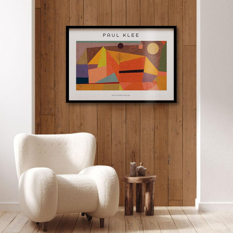 Paul Klee - Joyful Mountain Landscape - Walljar