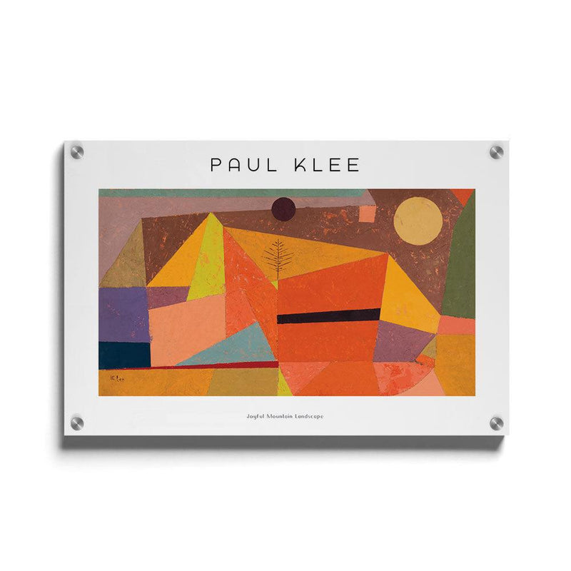 Paul Klee - Joyful Mountain Landscape - Walljar