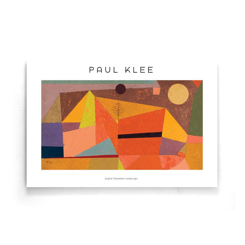 Paul Klee - Joyful Mountain Landscape - Walljar