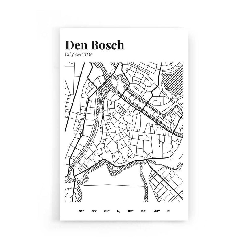 Stadskaart Den Bosch Centrum III poster