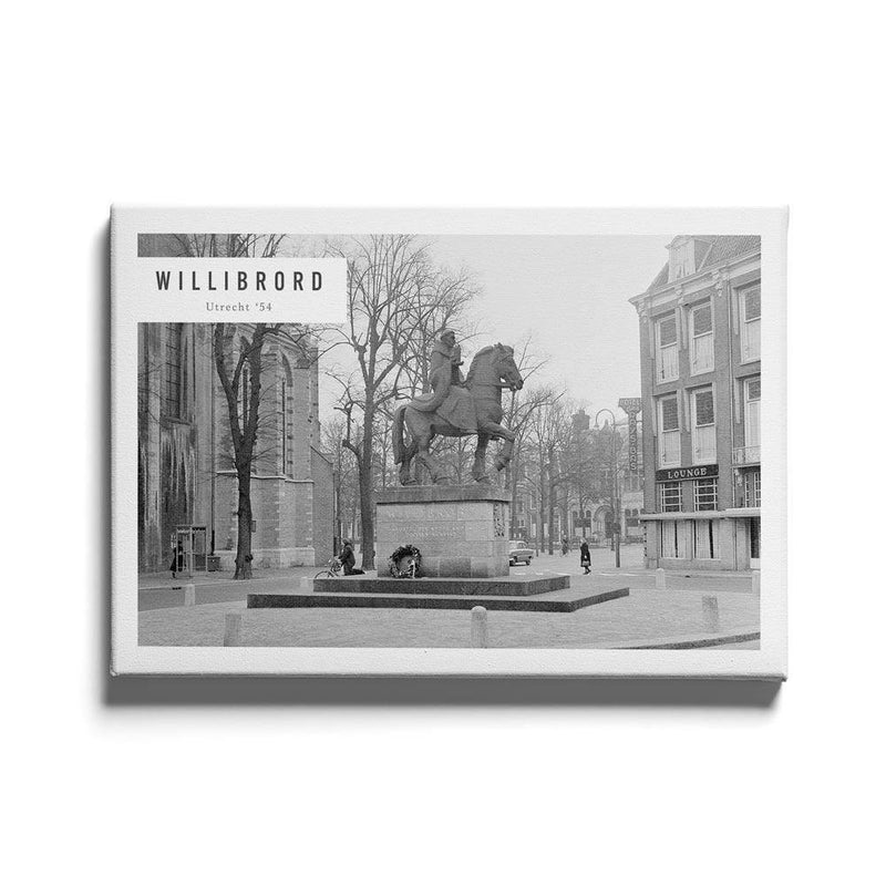 Standbeeld Willibrord '54 canvas